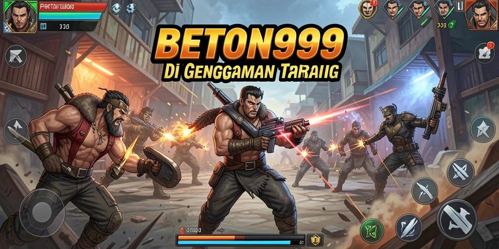 Visual gameplay seru saat bertarung di BETON999.