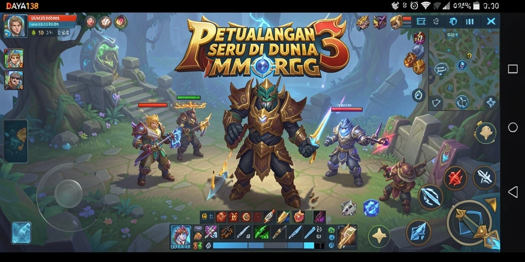 Tangkapan layar utama DAYA138 menampilkan aksi seru dalam game MMORPG.