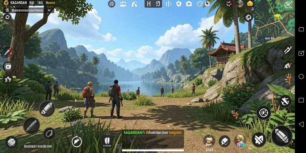 Tampilan gameplay KAGANDAN yang menarik dan interaktif.