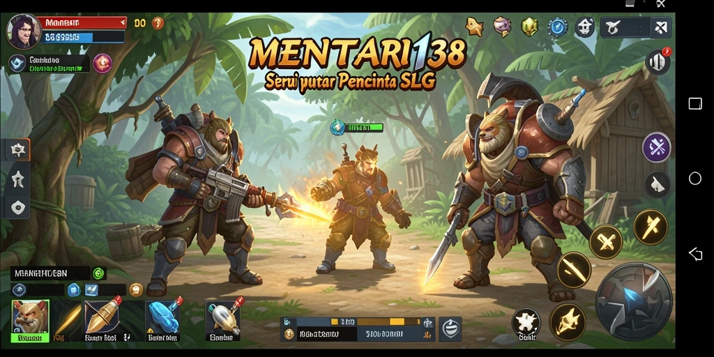 Screenshot gameplay MENTARI138 yang menampilkan strategi pertempuran.