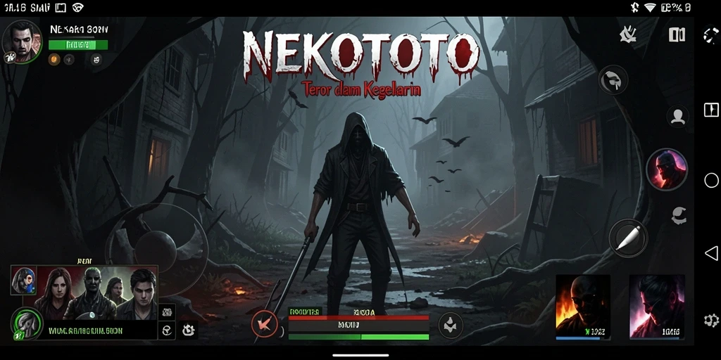Gameplay menegangkan dari NEKOTOTO yang penuh dengan kengerian.