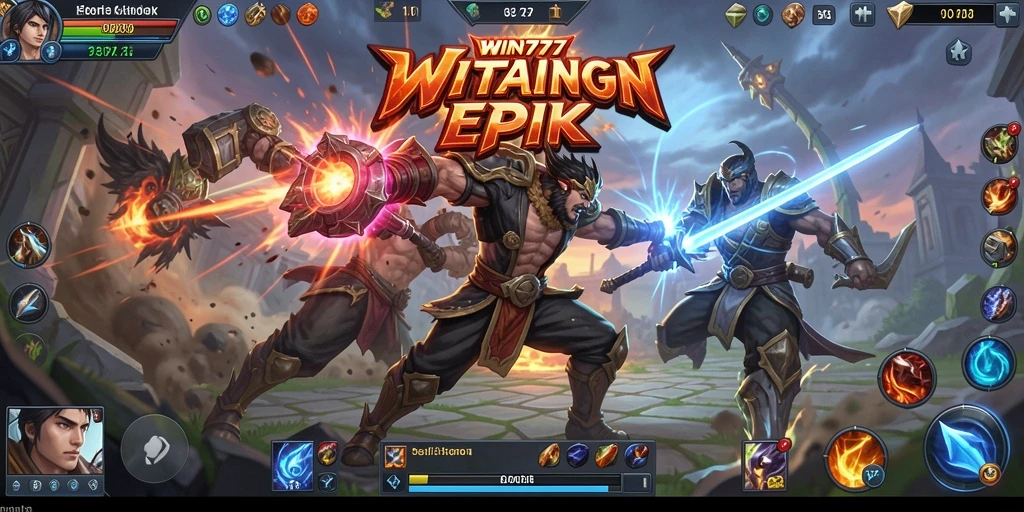 Tampilan gameplay seru dan menegangkan dalam WIN777.