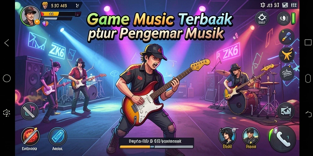 Tampilan gameplay ZK6 yang seru dan penuh warna.